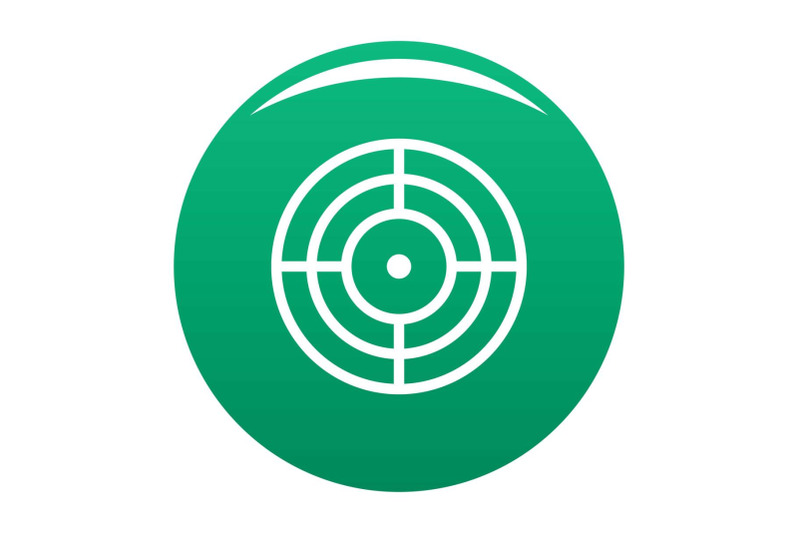 objective-of-target-icon-vector-green