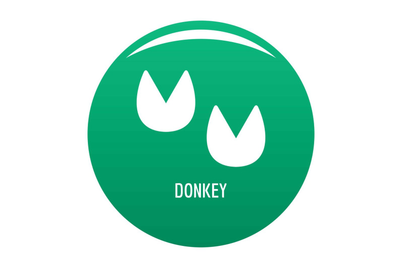 donkey-step-icon-vector-green