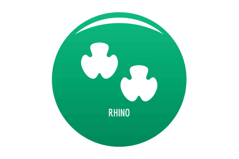 rhino-step-icon-vector-green