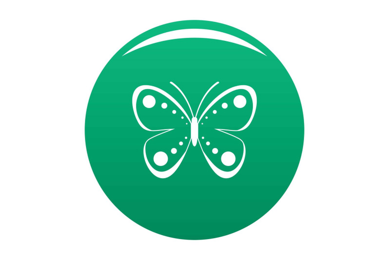 wild-butterfly-icon-vector-green