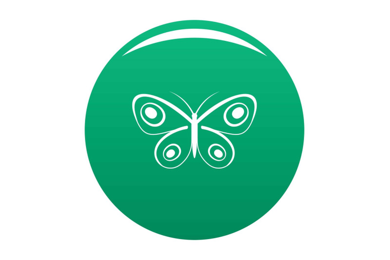 tiny-butterfly-icon-vector-green