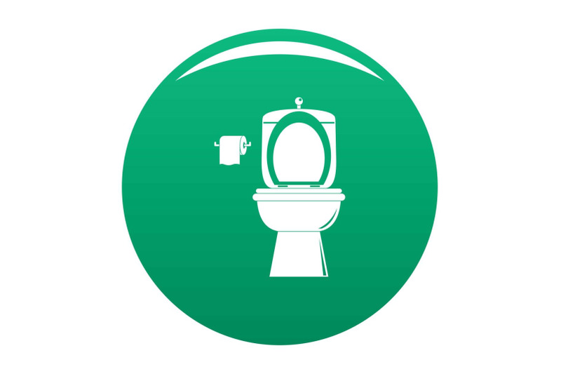 ceramic-toilet-icon-vector-green