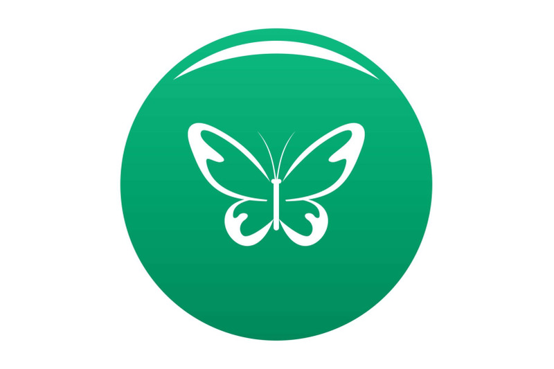 flying-moth-icon-vector-green