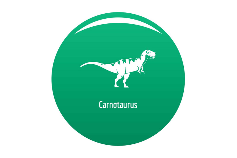 carnotaurus-icon-vector-green