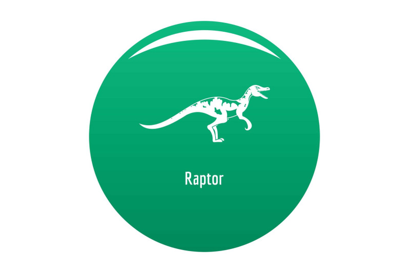 raptor-icon-vector-green