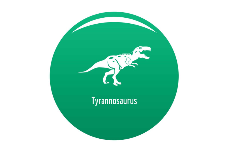 tyrannosaurus-icon-vector-green