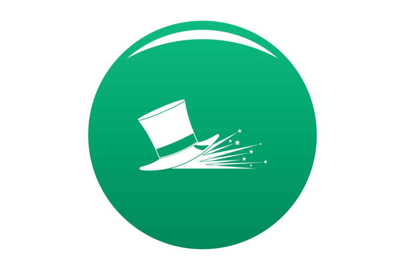 magic-hat-icon-vector-green