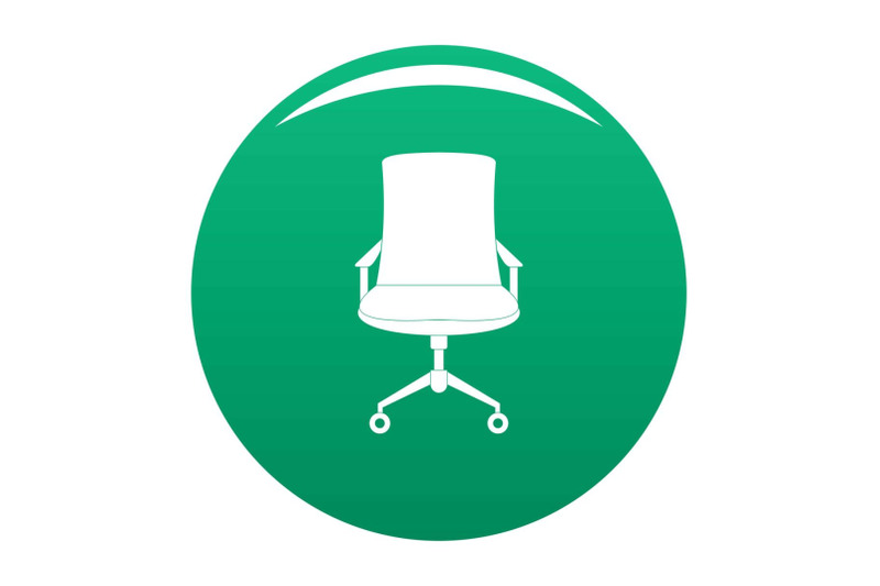 old-armchair-icon-vector-green