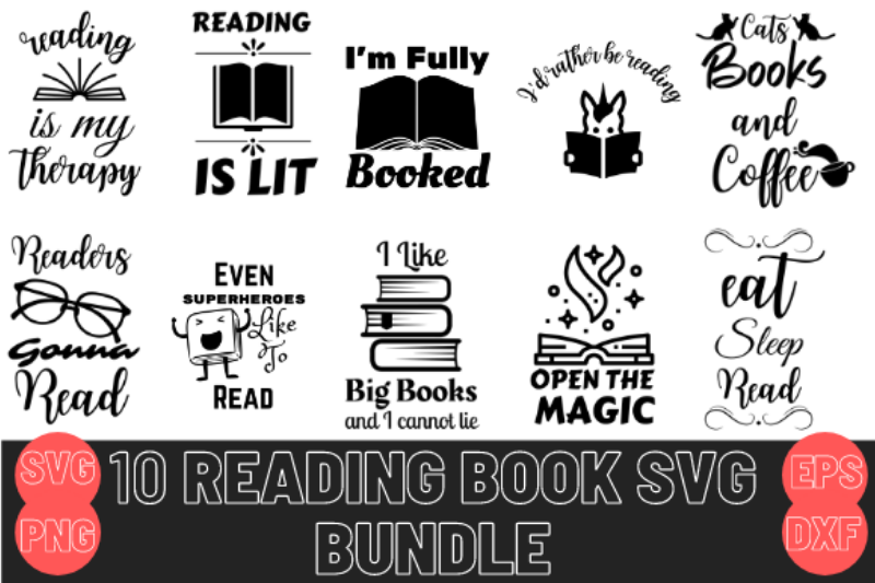 reading-book-svg-bundle-pack