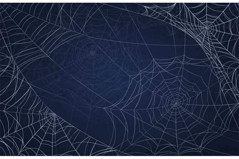 spider-web-background-for-halloween-spooky-pattern-with-realistic-cob