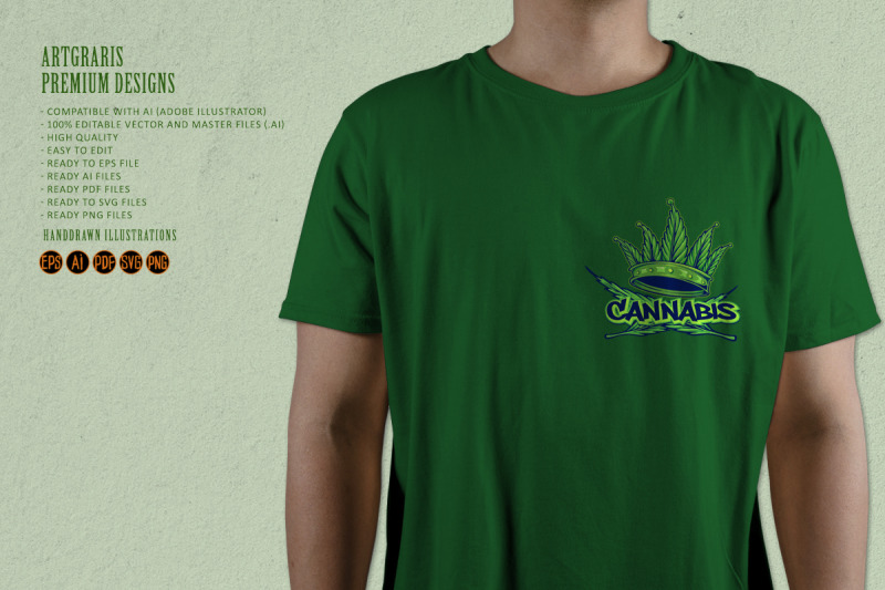 cannabis-crown-logo-green-hip-hop-style