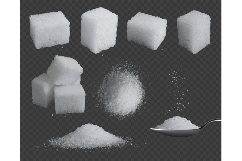 realistic-sugar-3d-glucose-in-cubes-and-powder-white-grain-sugar-in