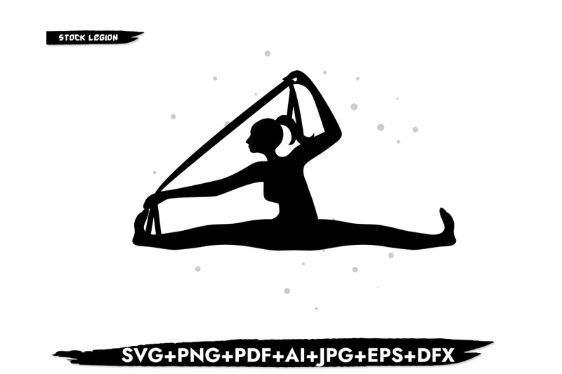 gymnastic-poses-holding-band-svg