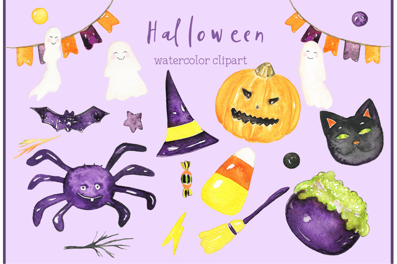 watercolor-halloween-clipart
