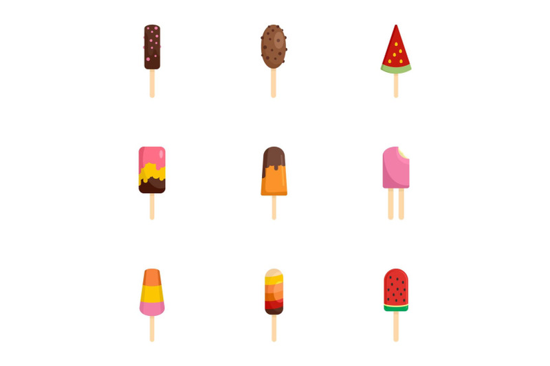 ice-cream-icon-set-flat-style