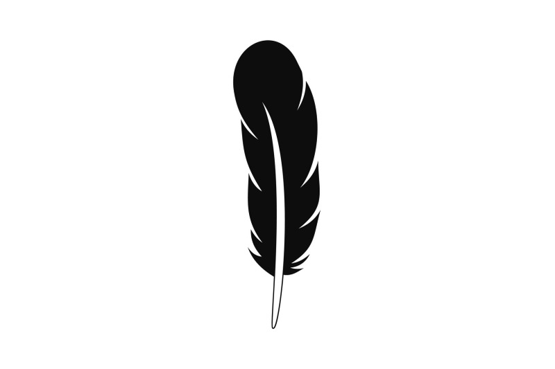 ethnic-feather-icon-simple-style