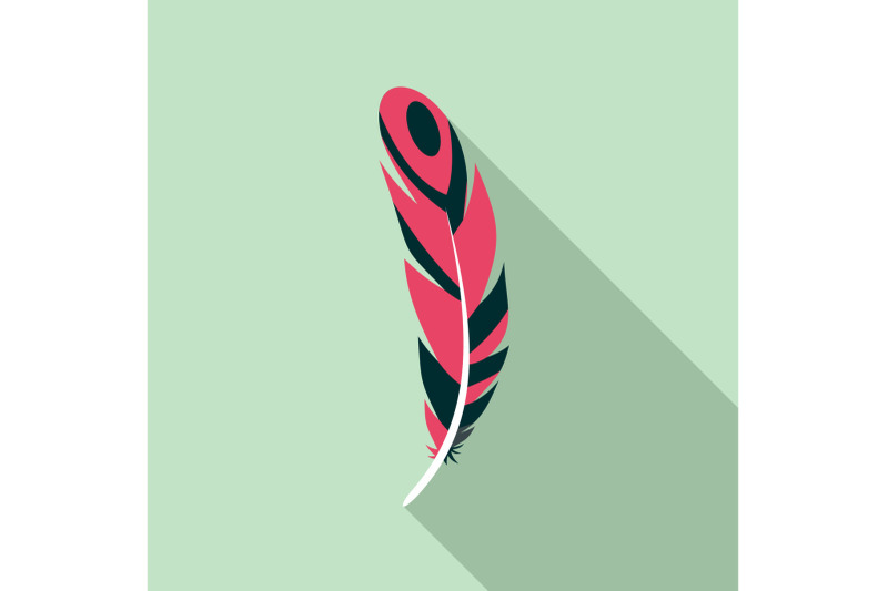 aztec-feather-icon-flat-style
