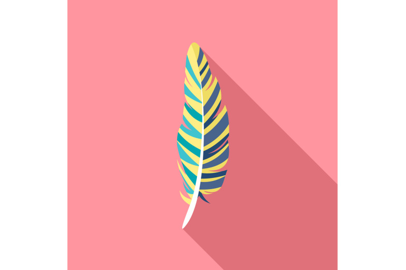 hipster-feather-icon-flat-style