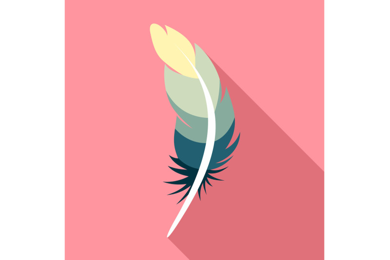 tattoo-feather-icon-flat-style