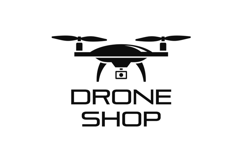 drone-online-shop-logo-simple-style