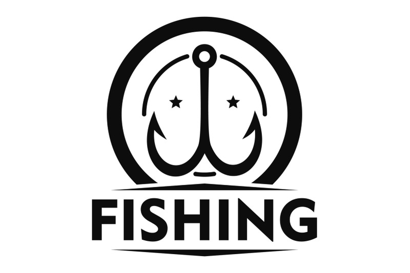 double-fish-hook-logo-simple-style