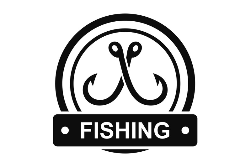 crossed-fishing-hook-logo-simple-style