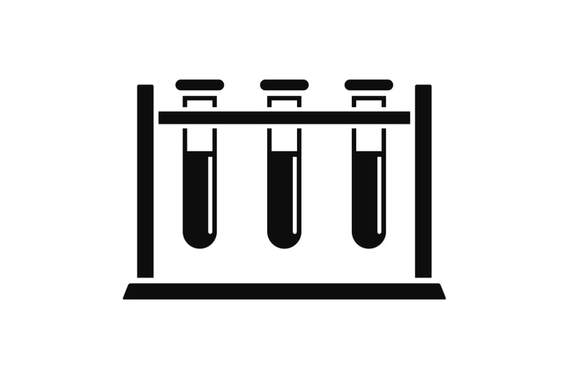 test-tube-stand-icon-simple-style