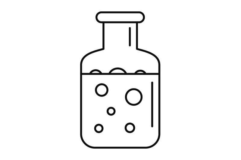 chemical-substance-pot-icon-outline-style