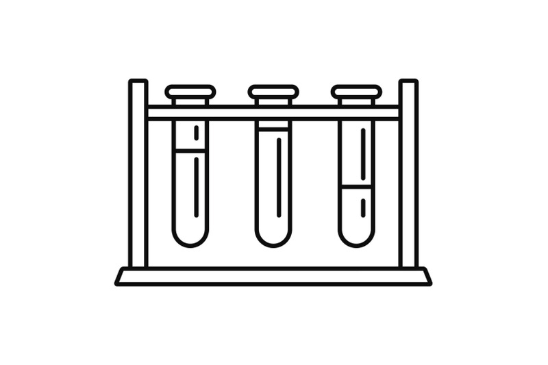 test-tube-stand-icon-outline-style