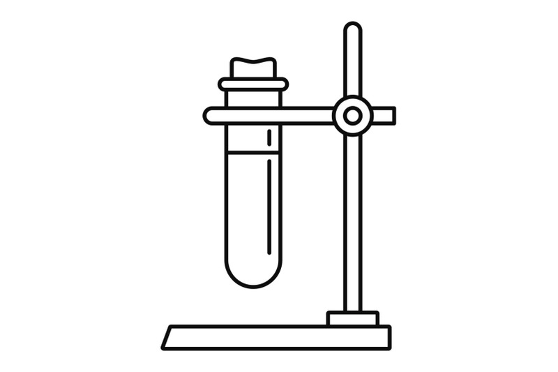 one-test-tube-stand-icon-outline-style