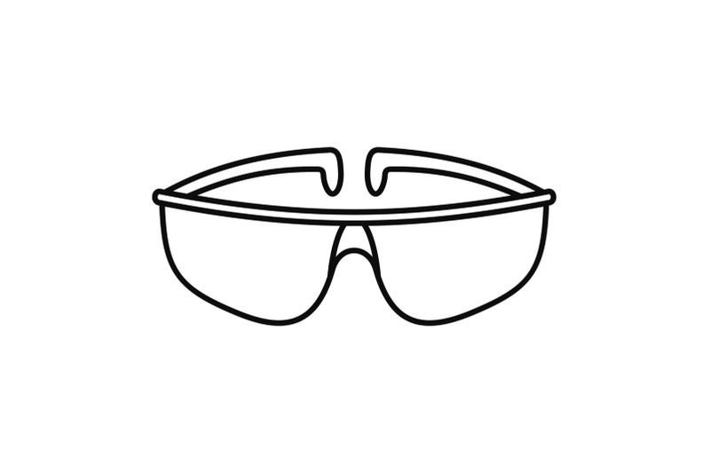 chemical-protect-glasses-icon-outline-style