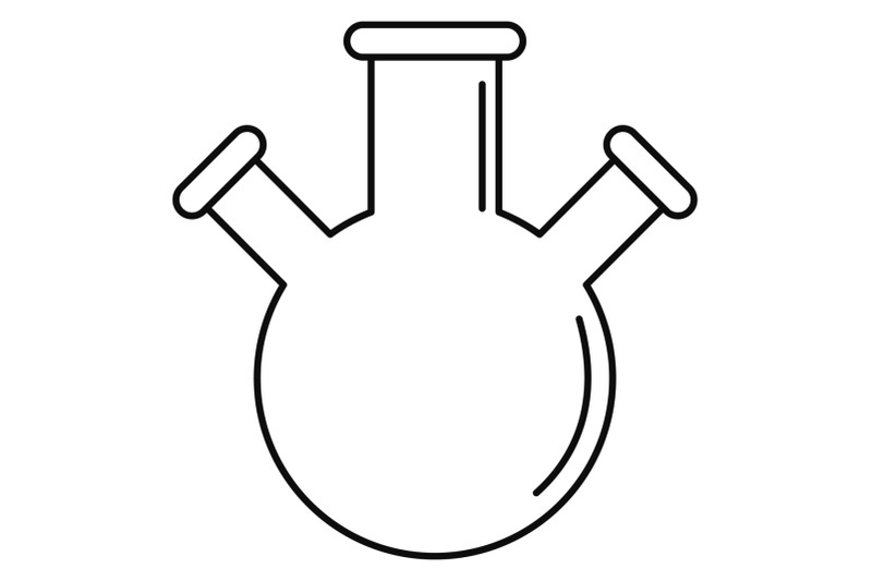 triple-flask-icon-outline-style