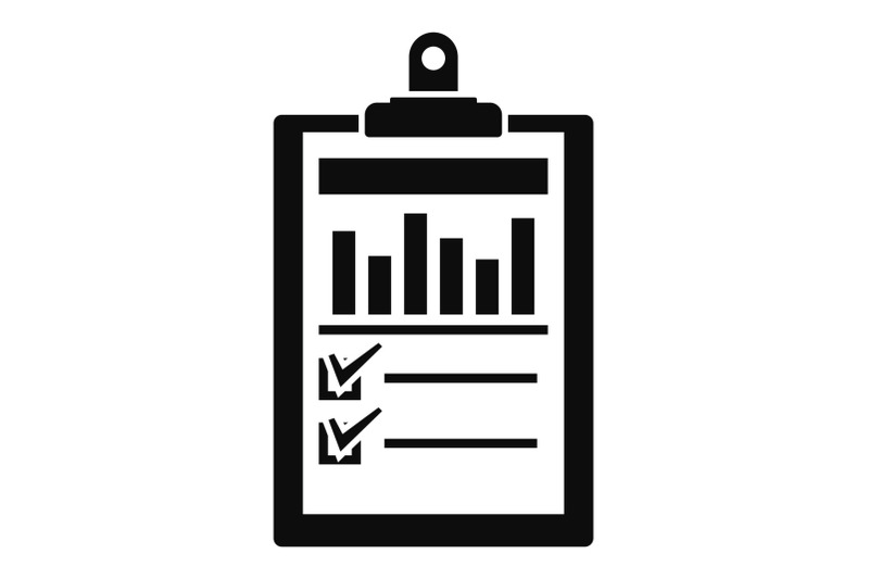 checklist-graph-icon-simple-style