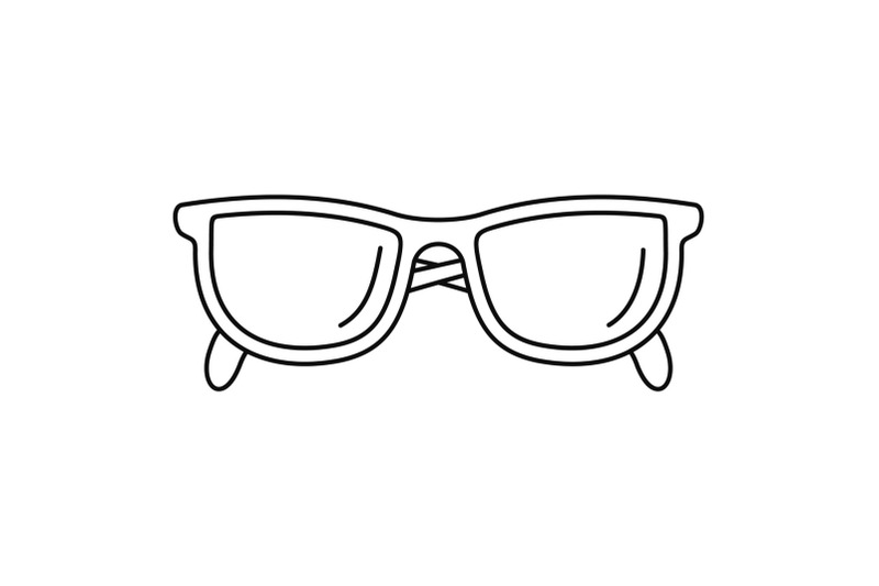 accounting-glasses-icon-outline-style