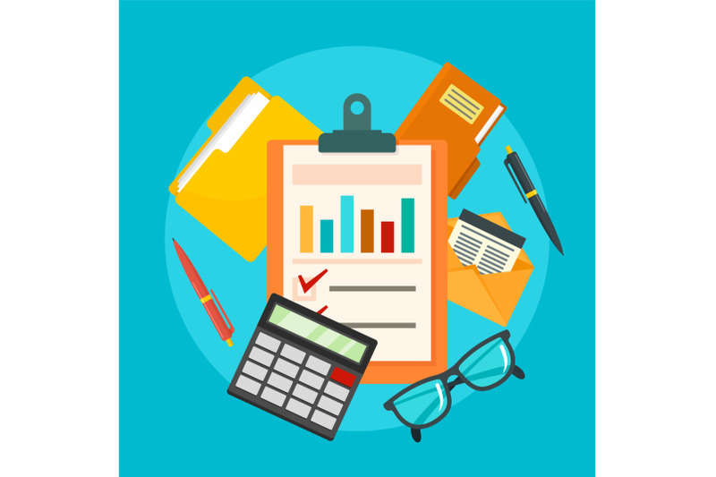 accounting-concept-background-flat-style
