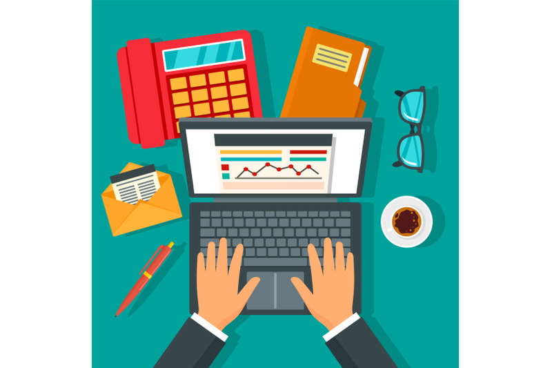 accounting-day-concept-background-flat-style