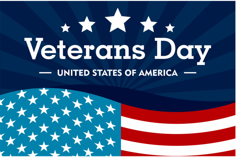 veterans-day-concept-background-flat-style