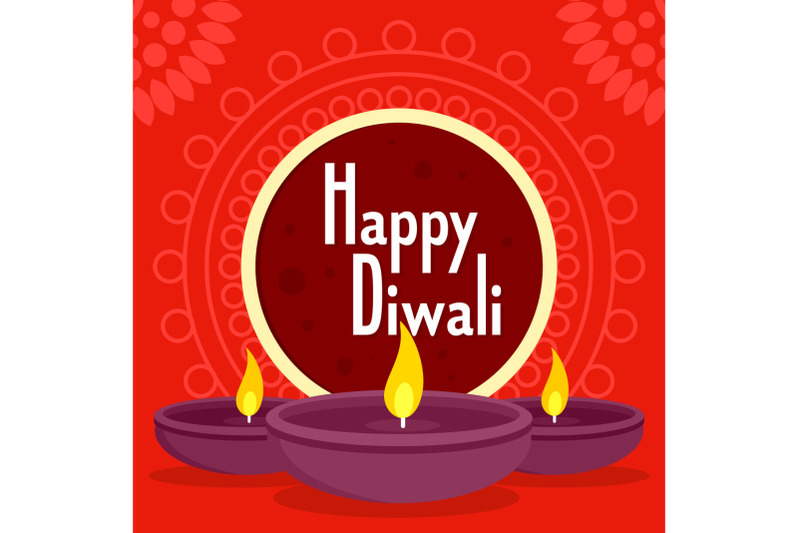 happy-divali-concept-background-flat-style