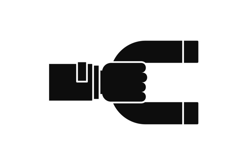 magnet-customer-retention-icon-simple-style