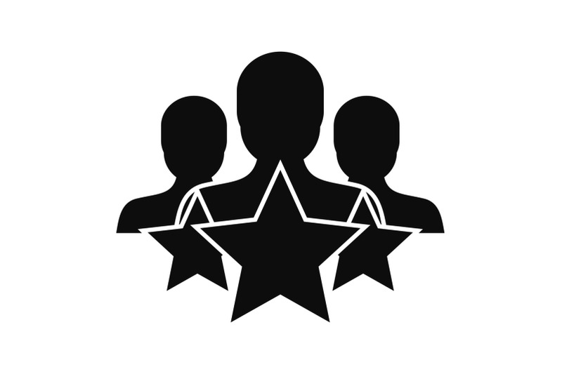 star-customer-retention-icon-simple-style