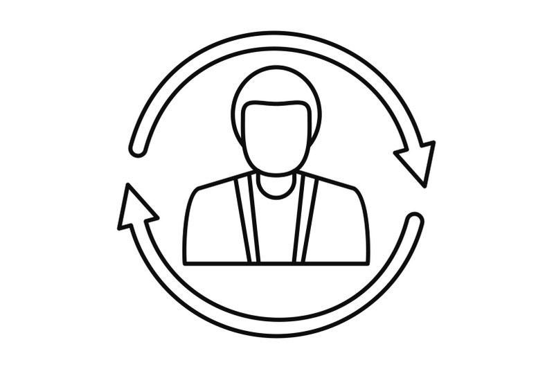 customer-retention-icon-outline-style
