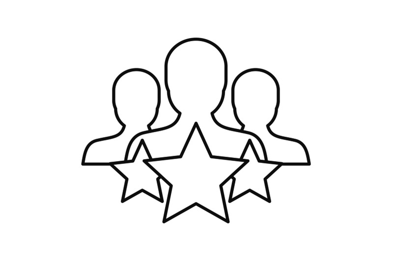 star-customer-retention-icon-outline-style