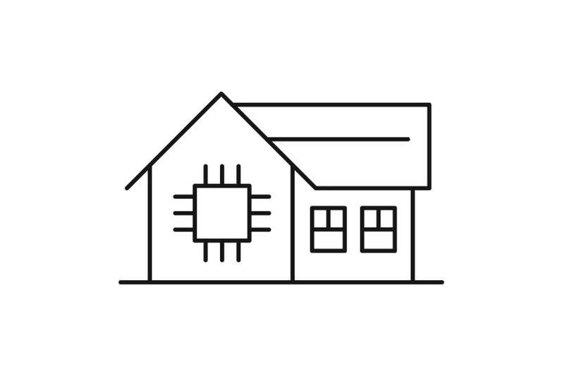 smart-home-icon-outline-style