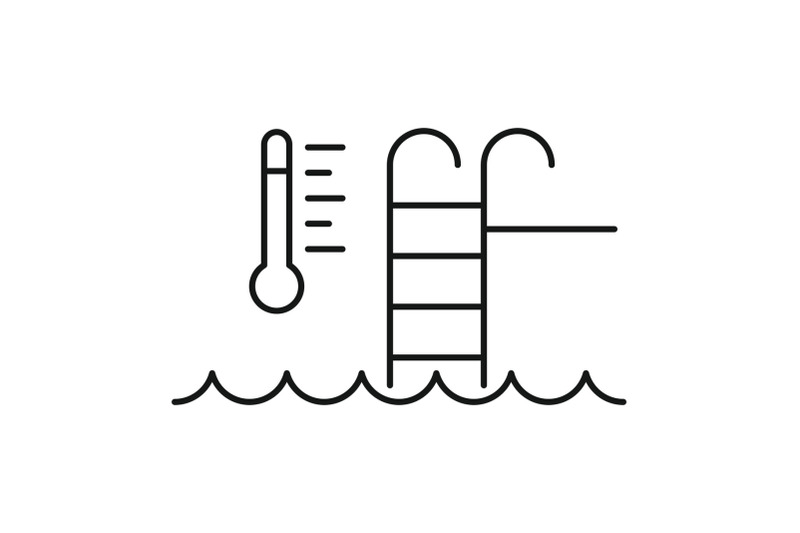 auto-temperature-pool-control-icon-outline-style