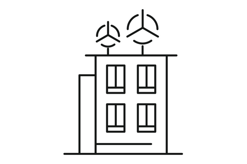 intelligent-building-icon-outline-style