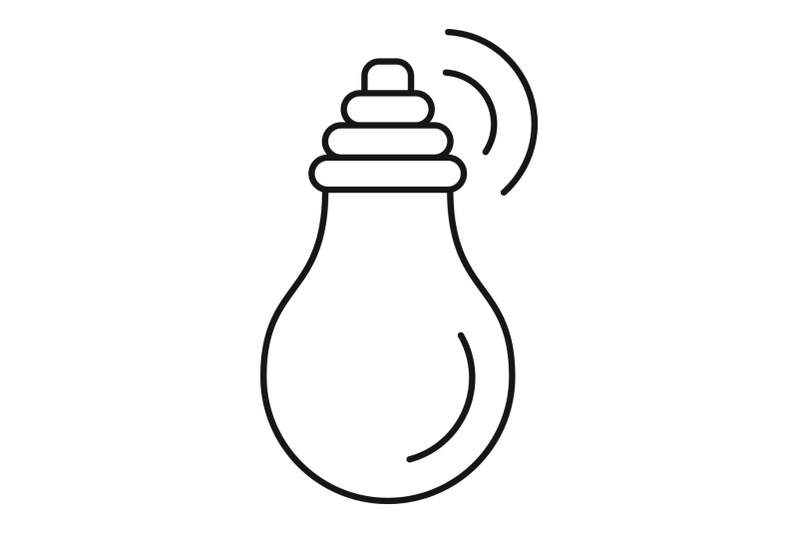 intelligent-bulb-icon-outline-style