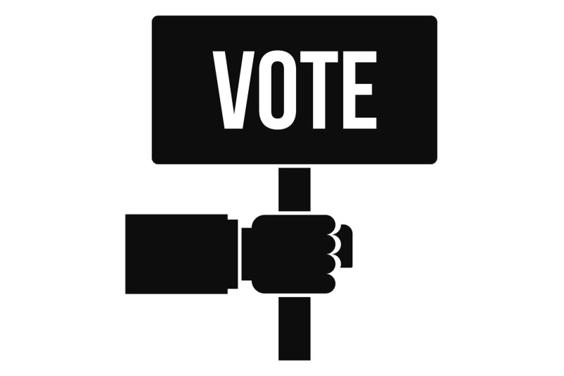 vote-candidate-banner-icon-simple-style