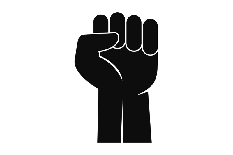 fist-up-icon-simple-style