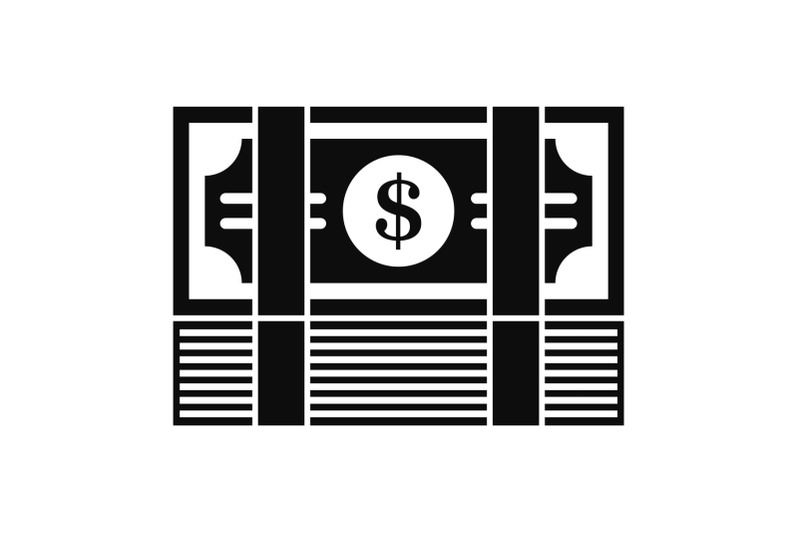 bribery-money-stack-icon-simple-style