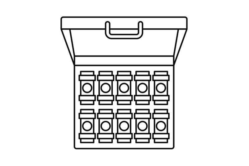 bribery-money-case-icon-outline-style